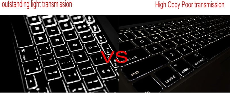 Bfenown Replacement Keycaps Keys for MacBook Air M2 M3 Retina 13.6'' A2681 A3113, MacBook Pro 14 16'' M2 M3 Pro A2779 A2780 A2918 A2992 A2991, MacBook Air M2 M3 15'' A2941 A3114 2022-2024 Year Black - Image 2